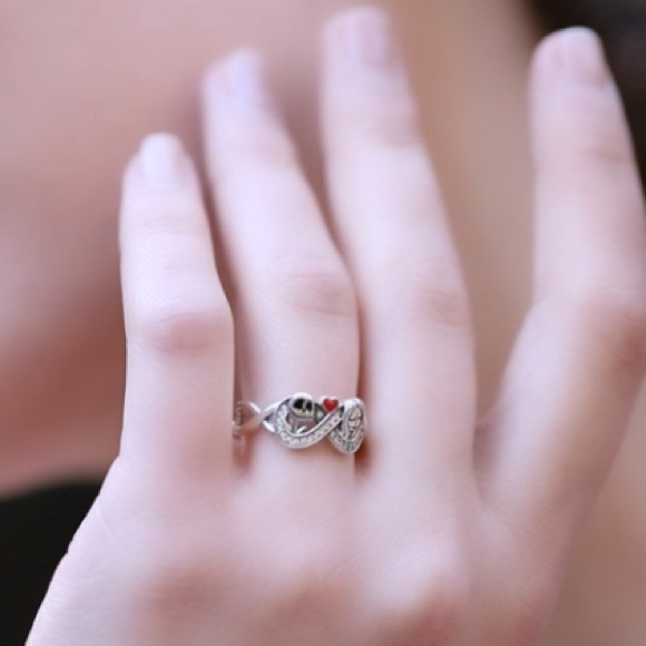 18k Diamond Nightmare Before Christmas Eternity Ring - Picture 7 of 15